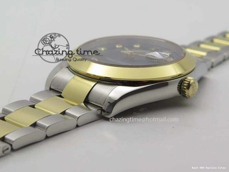 Best AAA Replica Sites 3978 On Bracelet Dial Black 116203 Best Diamond SS Oyster DateJust YG A UrbanStyle Edition BP-Maker 36MM 1225